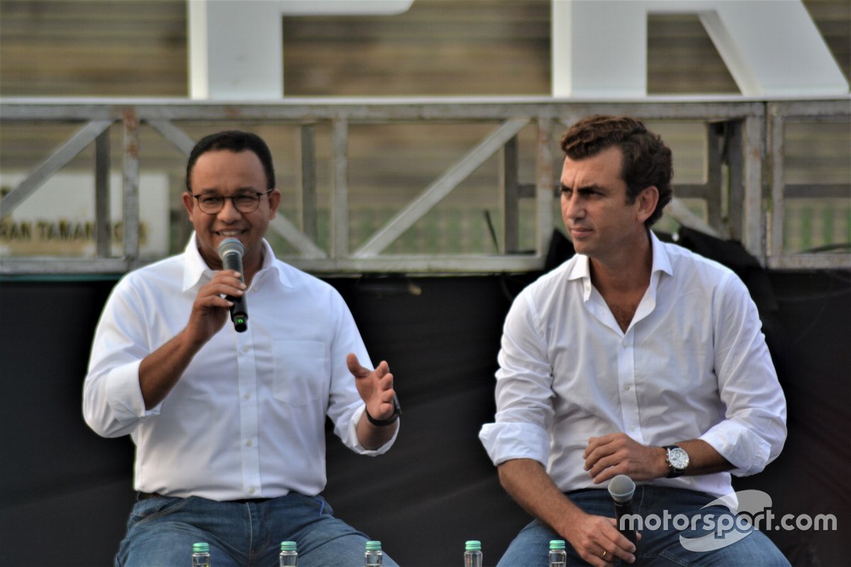 Anies Baswedan, Alberto Longo, Formula E Jakarta