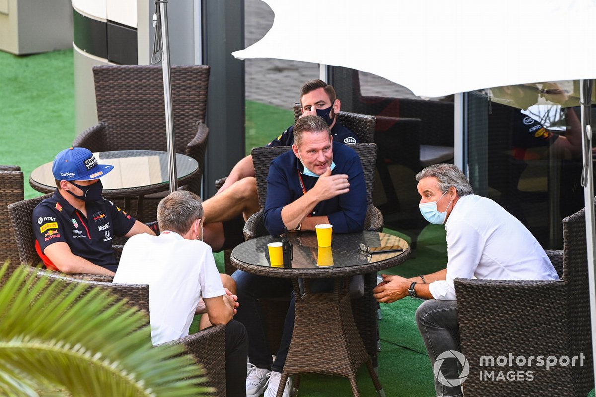 Max Verstappen, Red Bull Racing, and his father Jos Verstappen