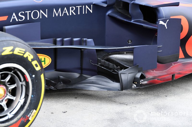 Red Bull RB15: ecco i nuovi deviatori di flusso ai lati delle pance con i due soffiaggi aggiuntivi