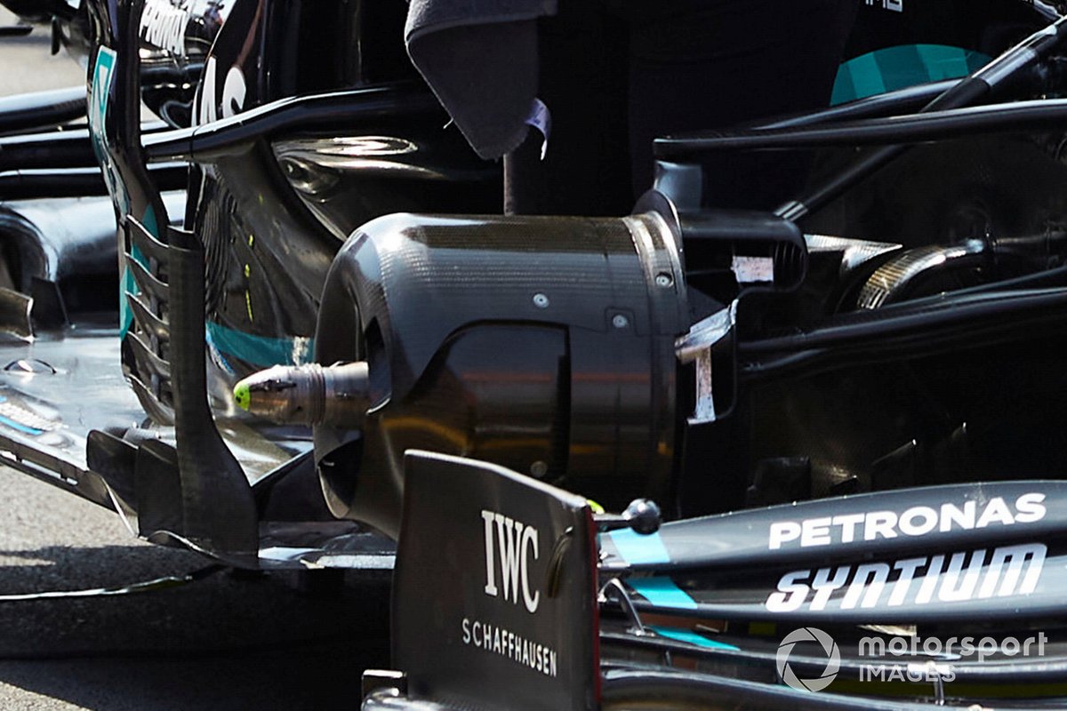 Car detail front brake duct, Lewis Hamilton, Mercedes F1 W11