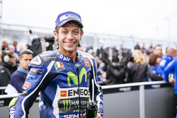 Third place Valentino Rossi, Yamaha Factory Racing in parc ferme
