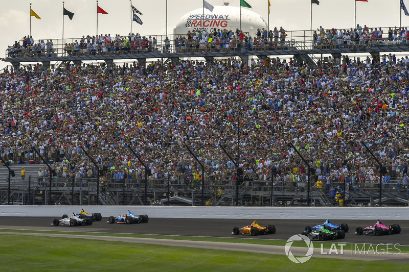 Jay Howard, Schmidt Peterson Motorsports / AFS Racing Honda, Jack Harvey, Meyer Shank Racing con SPM Honda, Oriol Servia, Scuderia Corsa con RLL Honda