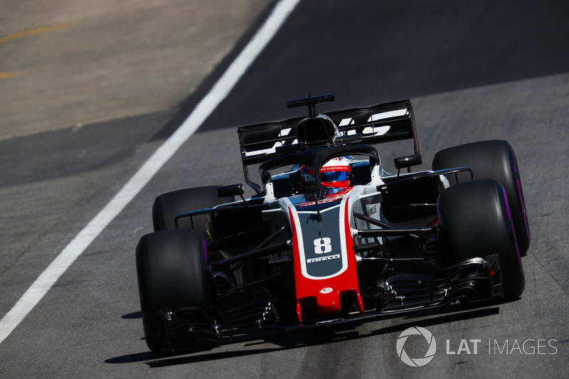 12. Romain Grosjean, Haas F1 Team VF-18.