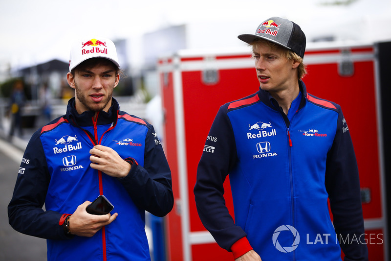 Brendon Hartley, Toro Rosso, and Pierre Gasly, Toro Rosso