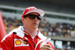 Kimi Raikkonen, Ferrari on the drivers parade
