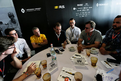 Alexandros Paleologos, INFINITI Academy Award Mexico Winner; Bob Bell, Renault Sport F1 Team Chief Technical Officer; Tommaso Volpe, INFINITI Global Director of Motorsport; and Evan Sloan, INFINITI Academy Award USA Winner, at a media roundtable.