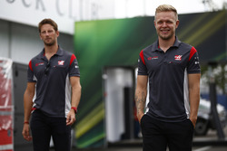 Romain Grosjean, Haas F1 Team, Kevin Magnussen, Haas F1 Team