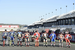 9 Rennsieger in der MotoGP-Saison 2016: Jorge Lorenzo, Valentino Rossi, Jack Miller, Marc Marquez, A