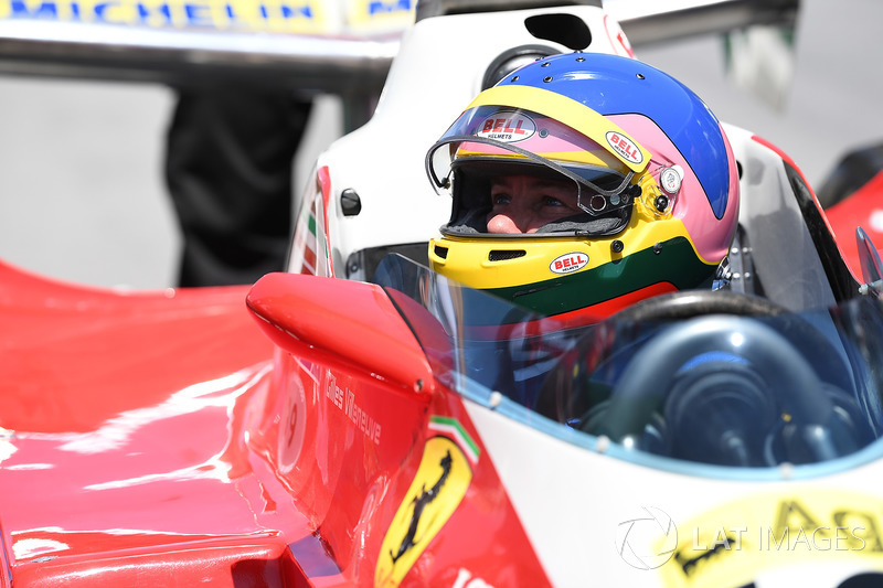 Jacques Villeneuve, Sky Italia drives his Fathers 1978 Canadian GP winning Ferrari 312T3