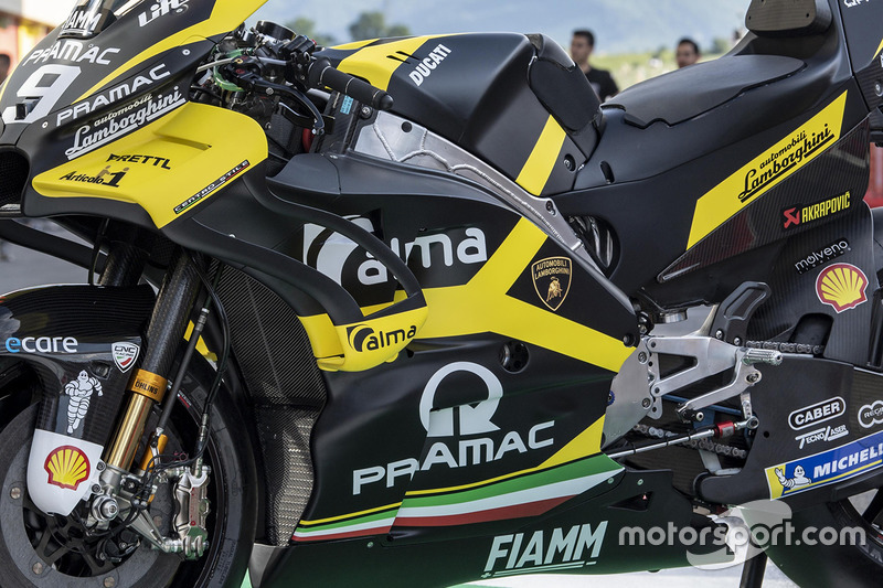 La speciale livrea Lamborghini della Pramac Racing