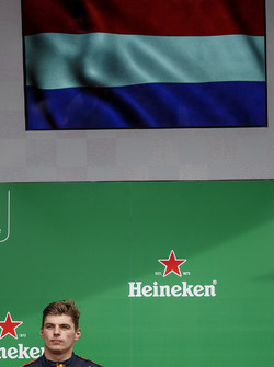 Max Verstappen, Red Bull Racing, 3rd position, on the podium