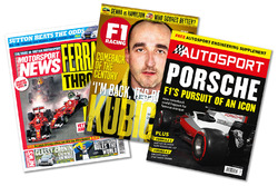Print titles: Motorsport News, F1 Racing, Autosport