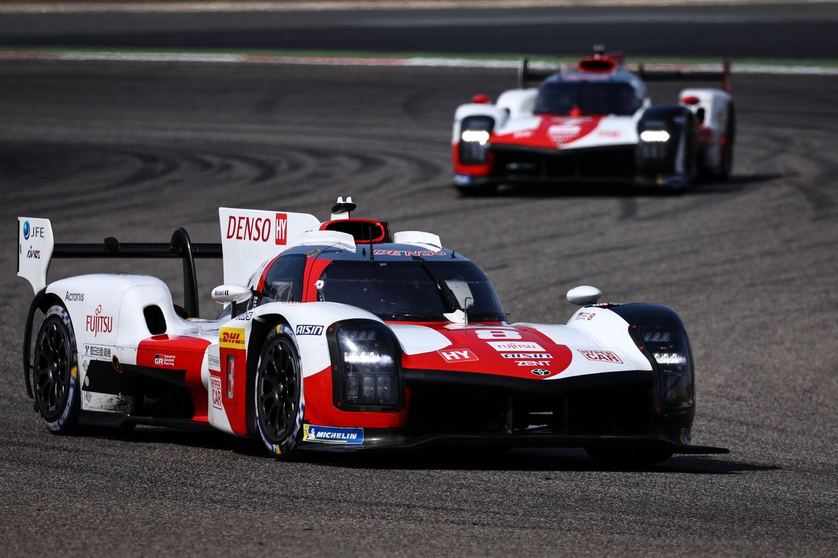 Toyota's two cars will have an unchanged lineup in the 2023 WEC