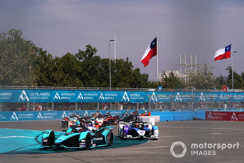 Mitch Evans, Jaguar Racing, Jaguar I-Type 4, Maximilian Günther, BMW I Andretti Motorsports, BMW iFE.20