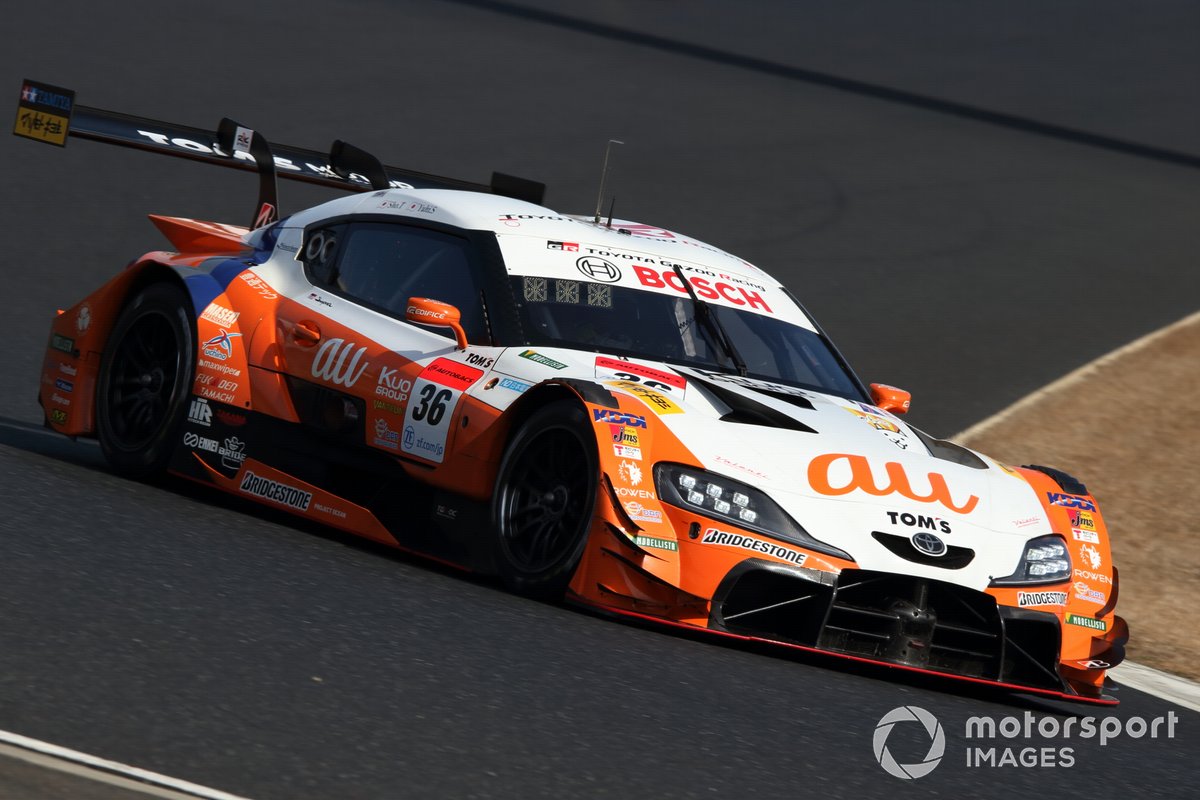 Mobil #36 au TOM'S GR Supra yang akan dikemudikan Sho Tsuboi pada Super GT 2021.