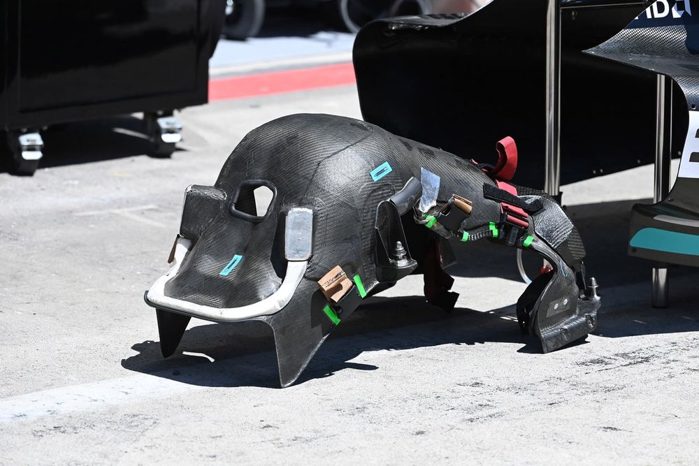 Mercedes W14 detalle del asiento