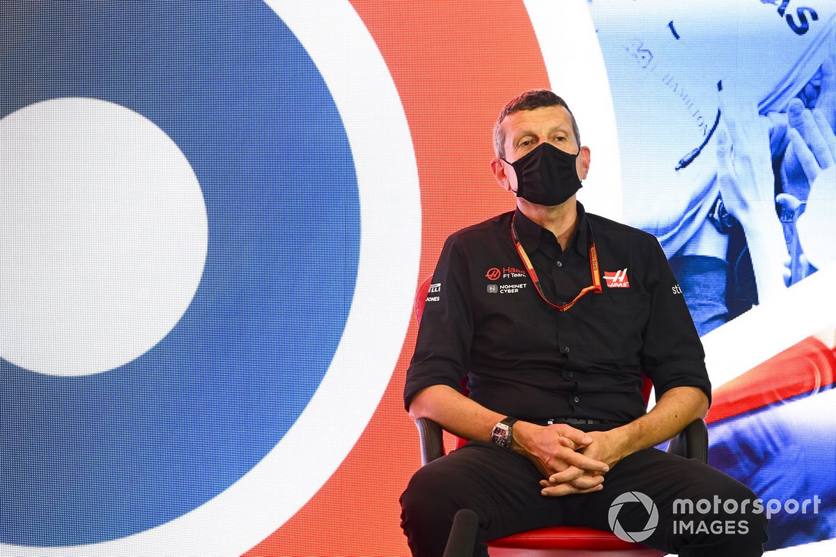 Guenther Steiner, Team Principal, Haas F1 in the press conference