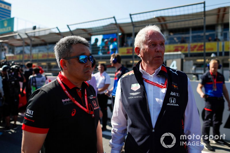 Masashi Yamamoto (General Manager, Honda Motorsport) mit Helmut Markko