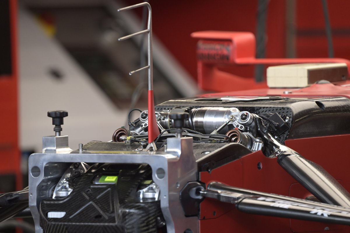 Ferrari SF21 front suspension detail