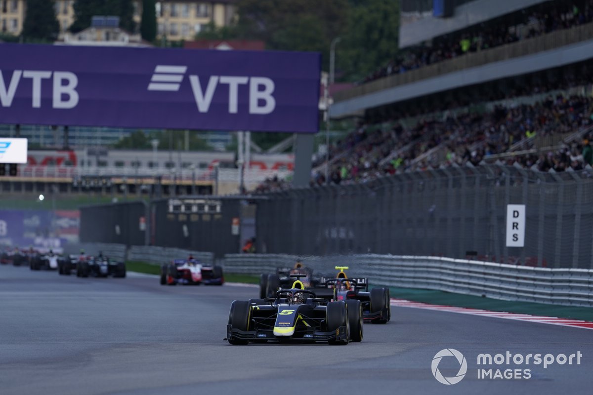 Ticktum led all the way from the front