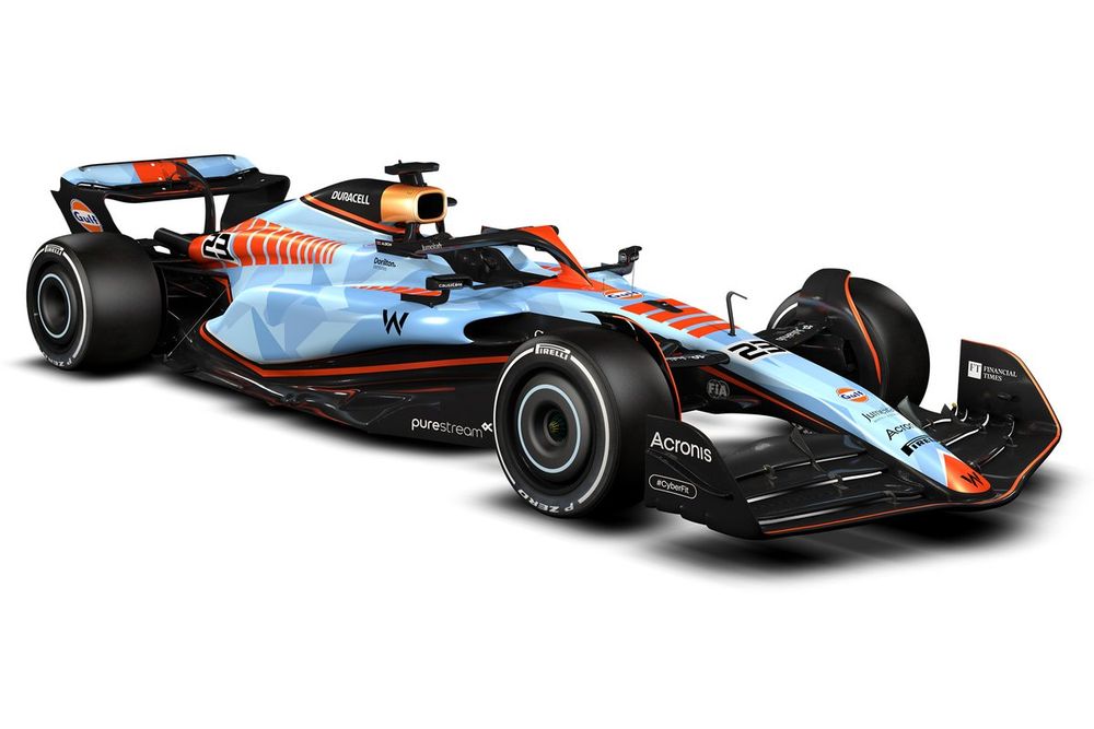 Decoración especial de Williams  FW45 Gulf