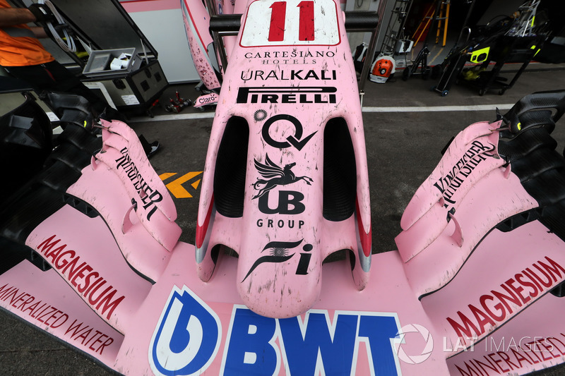 Sahara Force India VJM10 burun ve ön kanat detay