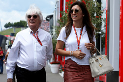 Bernie Ecclestone, Chairman Emeritus of Formula 1, en zijn vrouw