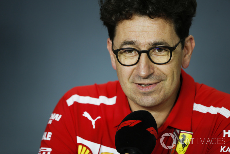 Mattia Binotto, directeur technique, Ferrari, en conférence de presse