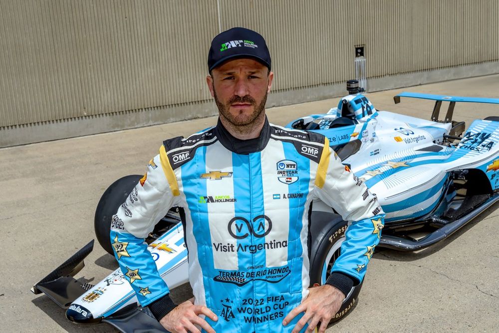 Agustín Canapino, Juncos Hollinger Racing Chevrolet con decoración especial Indy500 de la selección nacional Argentina de Futbol