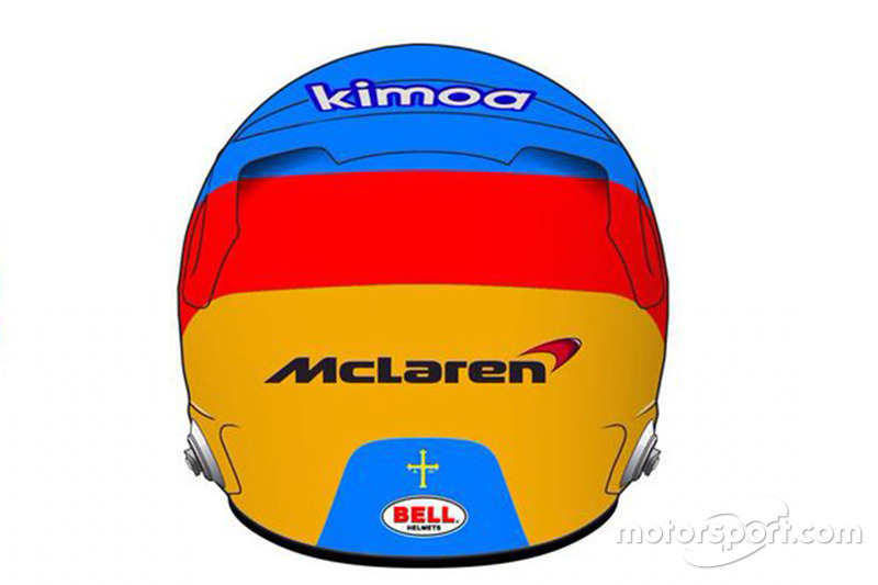 Шлем гонщика McLaren Фернандо Алонсо
