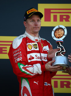 Podio: terzo Kimi Raikkonen, Ferrari