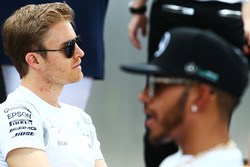 Lewis Hamilton, Mercedes AMG F1 Team en Nico Rosberg, Mercedes AMG F1 Team