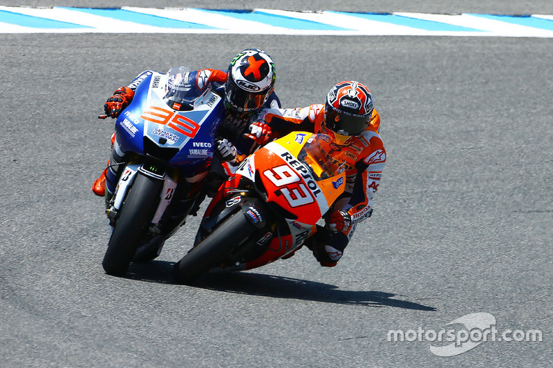Marc Marquez, Repsol Hond y Jorge Lorenzo, Yamaha