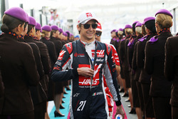 Esteban Gutierrez, Haas F1 Team on the drivers parade