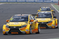 Nicky Catsburg, LADA Sport Rosneft, Lada Vesta, Hugo Valente, LADA Sport Rosneft, Lada Vesta, Gabrie