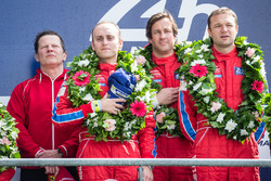 LMGTE-Am-Podium: 1. #62 Scuderia Corsa, Ferrari 458 Italia: Bill Sweedler, Jeff Segal, Townsend Bell