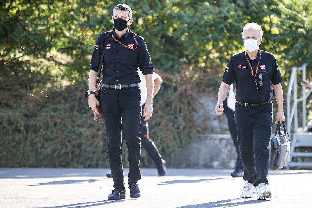 Guenther Steiner, Team Principal, Haas F1 and Gene Haas, Owner and Founder, Haas F1