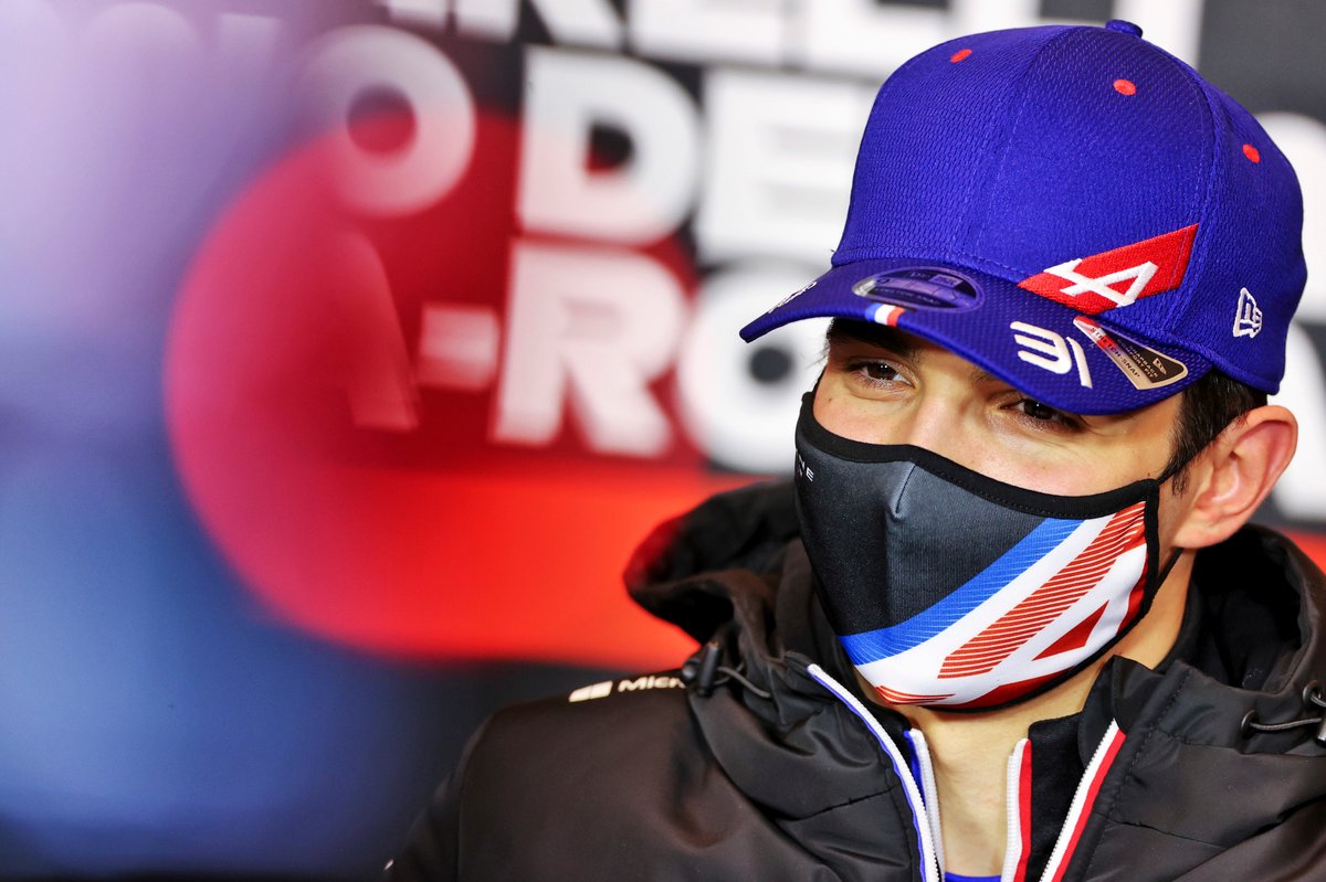 Esteban Ocon, Alpine F1 in the Press Conference