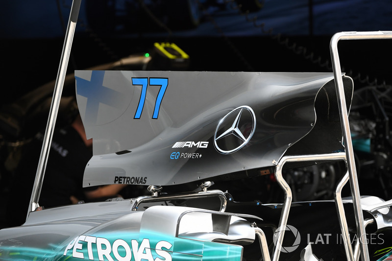 Mercedes-Benz F1 W08 engine cover and bodywork