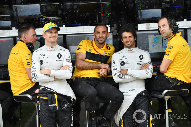 Carlos Sainz Jr., Renault Sport F1 Team dan Nico Hulkenberg, Renault Sport F1 Team