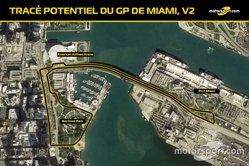 Tracé probable du GP de Miami V2