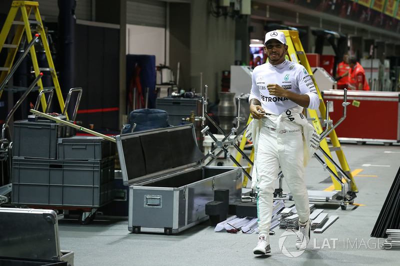 Race winner Lewis Hamilton, Mercedes AMG F1
