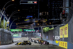 Nico Hulkenberg, Renault Sport F1 Team RS17, Sergio Perez, Sahara Force India F1 VJM10, Jolyon Palmer, Renault Sport F1 Team RS17, Lance Stroll, Williams FW40 and Stoffel Vandoorne, McLaren MCL32