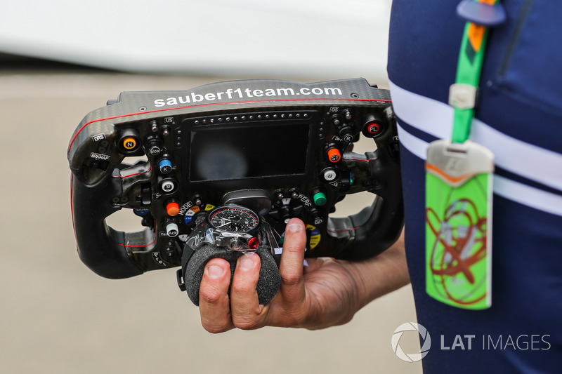 Sauber C36 steering wheel