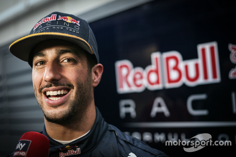 Daniel Ricciardo, Red Bull Racing with the media