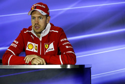 Sebastian Vettel, Ferrari in the Press Conference