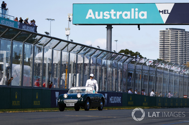 Valtteri Bottas, Mercedes AMG F1, pilotlar geçit töreninde