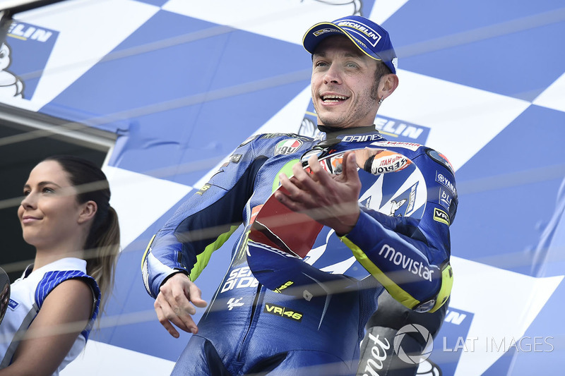 Podium: segundo, Valentino Rossi, Yamaha Factory Racing