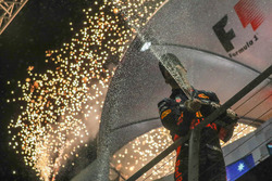 Podium: second place Daniel Ricciardo, Red Bull Racing