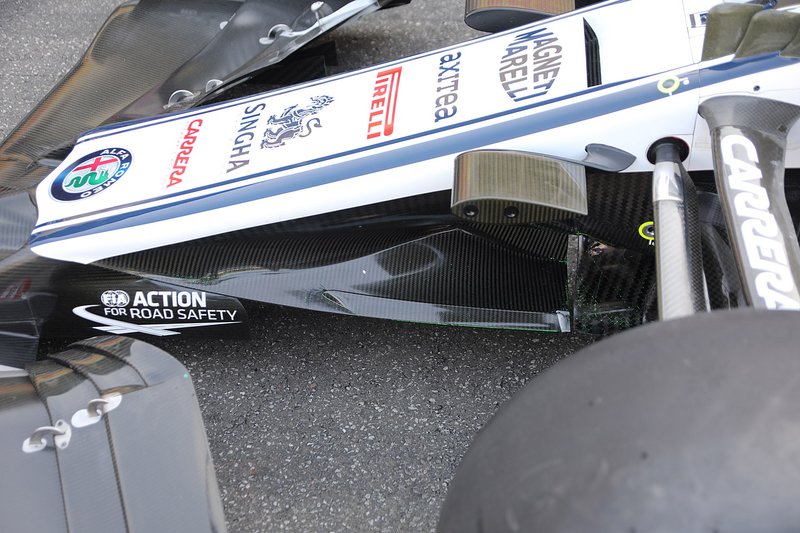 Alfa Romeo Racing C38, dettaglio del muso con il cape